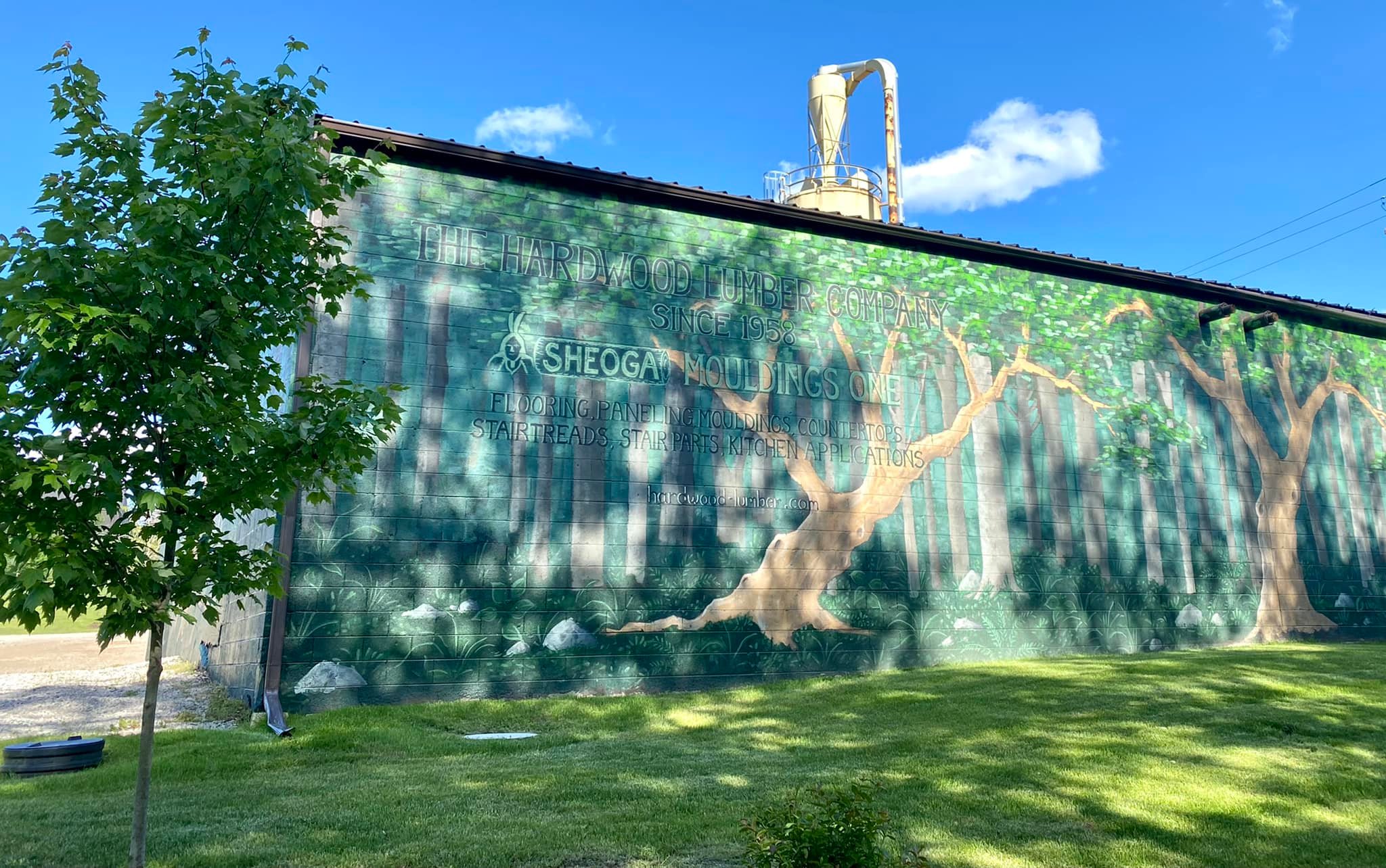 Trail-side mural